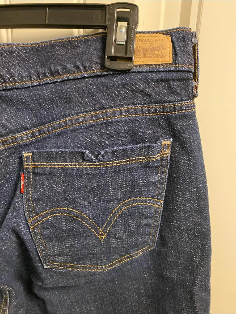 Levis 515 Jeans Shorts 12 Dark Blue Stretch Denim Bermuda 2010